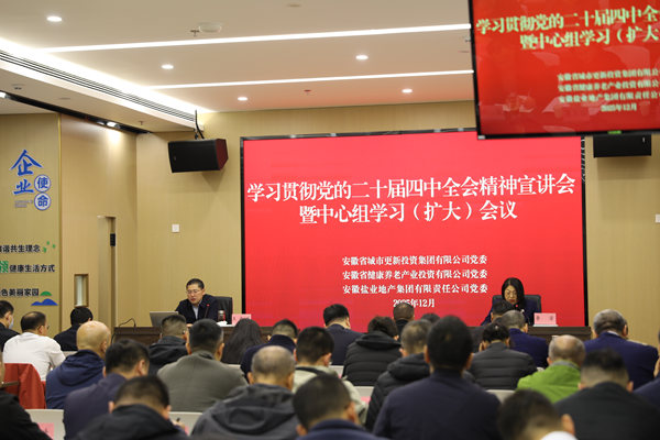 钱能钱包集团等三家公司党委举办学习贯彻党的二十届四中全会精神宣讲报告会